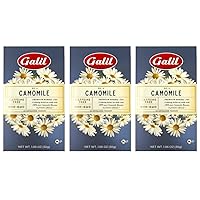 Galil Chamomile Tea Pack of 3 – Caffeine-Free Herbal Tea, Certified Kosher Tea – Non-GMO Chamomile Teabags 20 Count, 60 Tea Sachets Total (Pack of 3)