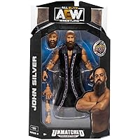 John Silver Action Figure - Dark Order Series 3#20 Wrestling Toy, Full Gear 2020, Interchangeable Hands, Heads, Entrance Cloak