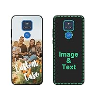 Personalized Photo Phone Case for Moto G Play 2021 Custom Phone Cases Customized Gift for Birthday Xmas Valentines Friends Her Him, Uartify Protective Moto G Play 2021 Black Case