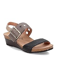 NAOT Footwear Dynasty Women’s Wedge Sandal with Cork Footbed and Arch Support - Adjustable Three-Strap Sandal With Backstrap - Comfort and Support – Lightweight and Perfect for Travel