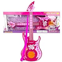 Boys Girls Rock and Roll Guitar Toys for Kids with Vibrant Sounds and Lights