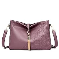 Shoulder Bags for Women PU Leather Fashion Satchel Tassel Purse Ladies Crossbody Bag