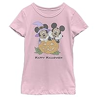 Disney Mickey Minnie Classic Happy Halloween Pumpkin Girls Standard T-Shirt