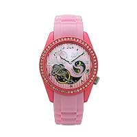 Ladies Fashion Automatic Wrist Watch with Alloy Case, Sun & Moon Phase and 24 Hours Display, Czech Stone Show on The Case
