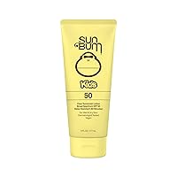 Sun Bum Kids SPF 50 Clear Sunscreen Lotion | Wet or Dry Application | Hawaii 104 Reef Act Compliant (Octinoxate & Oxybenzone Free) Broad Spectrum UVA/UVB Sunscreen | 6 oz, Pack of 1