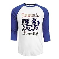 Men's Hatchet Man Girl Juggalo Family 3/4 Sleeve Baseball T-Shirts Small RoyalBlue