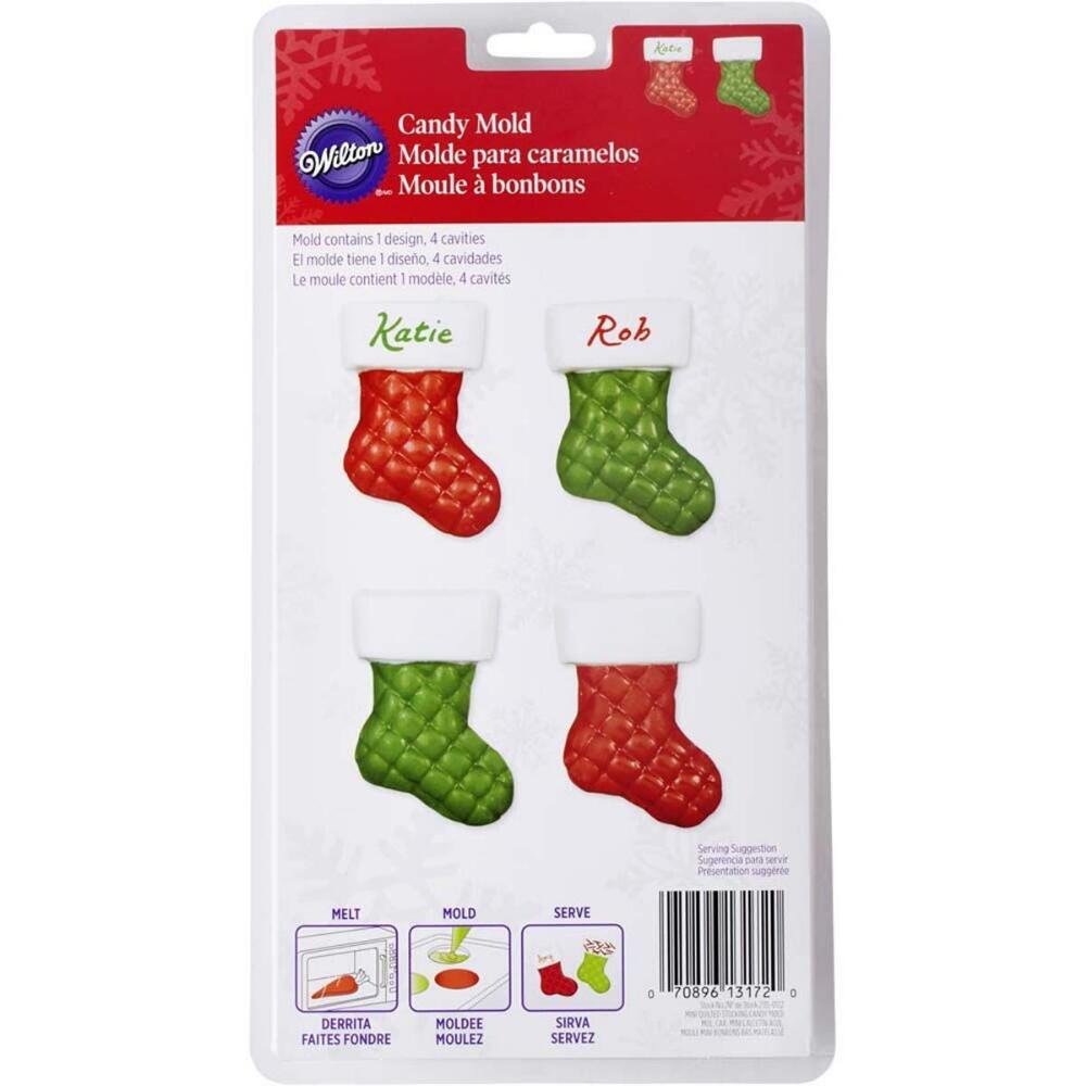 Wilton Quilted Stocking Candy Mold