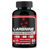 Sport Nutrition L-Arginine 1000mg Supplement for Muscle Growth, Stamina, Immune Booster & Energy, 60 Tablets