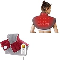 Comfytemp Red Light Therapy for Neck Shoulder Back Pain Relief & Weighted Heating Pad for Neck and Shoulders