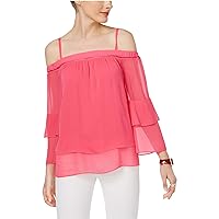 Womens Tiered Off The Shoulder Blouse