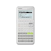 Casio fx-9750GIII White Graphing Calculator (fx-9750GIII-WE), 4 AA batteries required. (included) Small