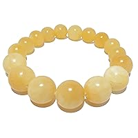 Satin Crystals Yellow Calcite Bracelet Sunshine Happiness Crystals