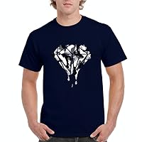 Xekia Black and White Camouflaged Swag Hip Hop Fashion People Gifts Men's T-Shirt Tee XXXX-Large Navy Blue