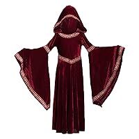 6 Year Dress Girls Halloween Hooded Red Vintage Court Costume Dresses Girls Dress 18