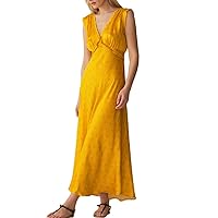 Women Y2k Deep V-Neck Dress Floral Print Backless Maxi Dress Low Cut Bodycon Long Dress Sexy Summer Sundress