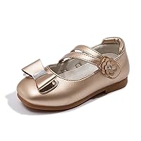 Girls Dress Sandals Shoes Summer Short Heel Bow Flower Design Sandals Little Child/Big Kids Walking Sandals Girls