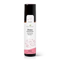 Rose Absolute Pre-Diluted Essential Oil Perfume Roll-On 10 mL (1/3 oz) 100% Pure, Natural Aromatherapy, Therapeutic Grade