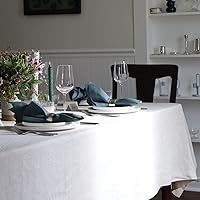 Natural Round Linen Tablecloth 90
