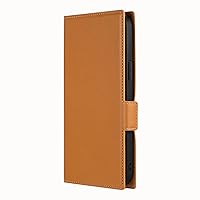 ルプラス(Leplus) iPhone 15 Plus/iPhone 14 Plus Thin and Lightweight PU Leather Notebook Case, Book Slim & W Pocket, Camel