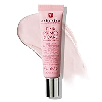 Erborian – Pink Primer & Care Multifunctional Facial Cream Balm - Primer Sets Makeup, Pore Minimizing, Skin Moisturizing and Smoothing Effects for All Skin Types - Korean Skincare - 0.5 fl. oz.
