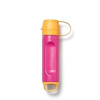 LifeStraw Peak Series – Solo Personal Water Filter for Hiking, Camping, Travel, Survival and Emergency preparedness. Removes Bacteria, parasites and microplastics, Pink Lemonade