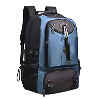 80L Outdoor Sport Daypack,Large Hiking Backpack, With USB interface, the bottom is designed with a dry and wet separation pocket,Camping Climbing Backpack ,A
