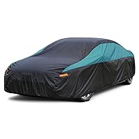 Car Cover for Automobiles Waterproof All Weather, Universal Fit Tesla Model S, Audi A6/A7/A8, Dodge Charger, Mercedes Benz S-Class S500 S550, Volvo S90, Jaguar XJ, Toyota Avalon etc.