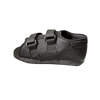 Medline Semi-Rigid Post-Op Shoes, Large, Men, Black