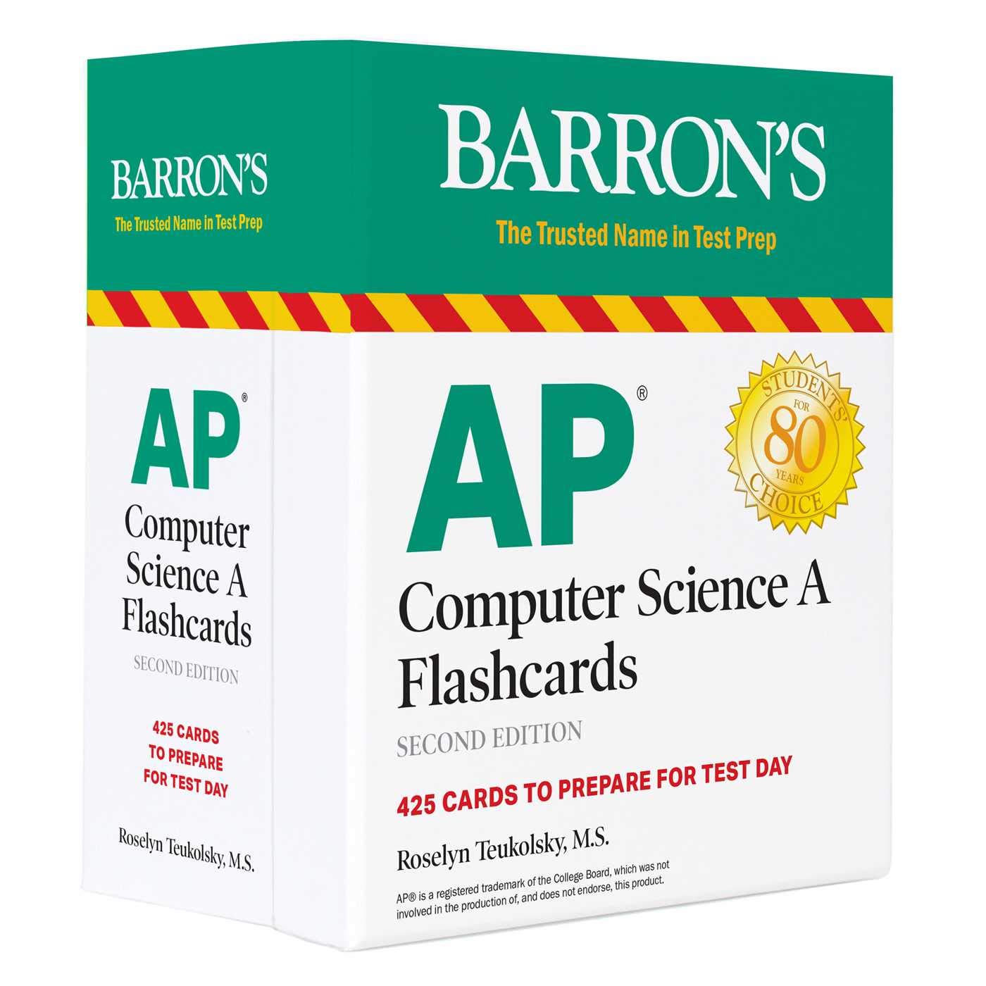 AP Computer Science A Flashcards: 425 Cards to Prepare for Test Day (Barron's AP)