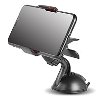Car Phone Mount for All Smartphones, Black, 4-7 inch Devices