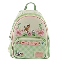 Loungefly Bambi Spring Time Gingham Mini Backpack Light PinkGingham