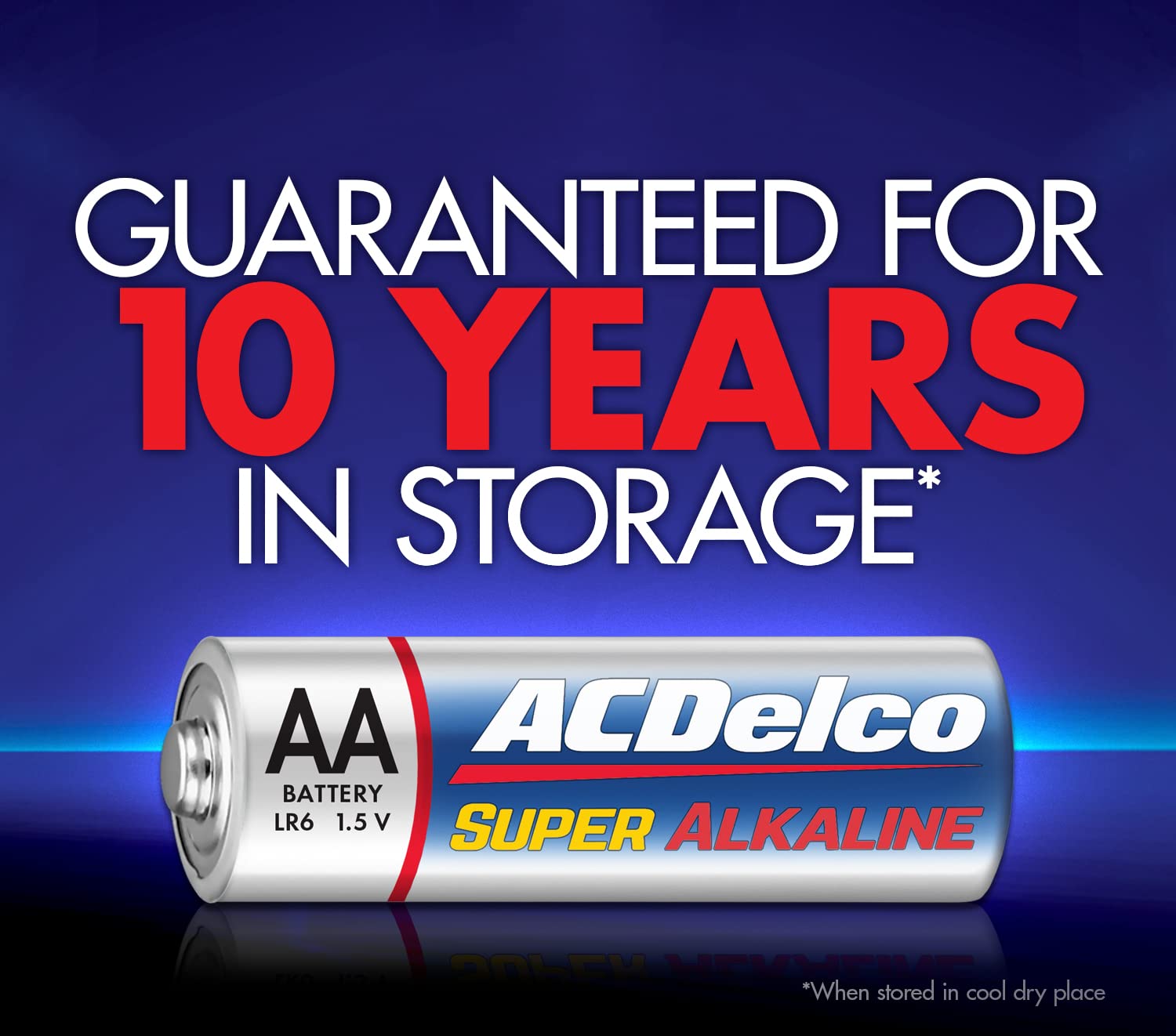 ACDelco 60-Count AA Batteries, Maximum Power Super Alkaline Battery, 10-Year Shelf Life, Recloseable Packaging (Pack of 1)