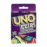 IsEasy Uno Playing Card Game Mattel Games Wild Card Uno Flip Uno (Wild Card uno)