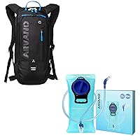 Mountain Bike Backpack Lightweight + Hydration Bladder 2 Liter TPU BPA Free Water Bladder, Hydration Backpack for Women Men