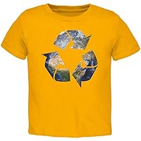 Earth Day - Recycle Earth Gold Toddler T-Shirt - 3T