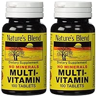 Nature's Blend Multi-Vitamin No Minerals 100 Tabs (Model: 3824) (Pack of 2)