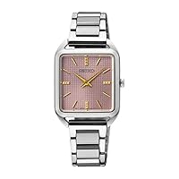 SEIKO Essentials SS Quartz Mauve Pink Dial womens watches