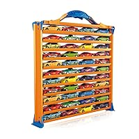 Hot Wheels Rack N' Track Storage for 44 Cars or Other Toys - Showcase, Display Box, Collector's Case, Collector's Box, Multicoloured, Cars are Not Included (HWCC9)