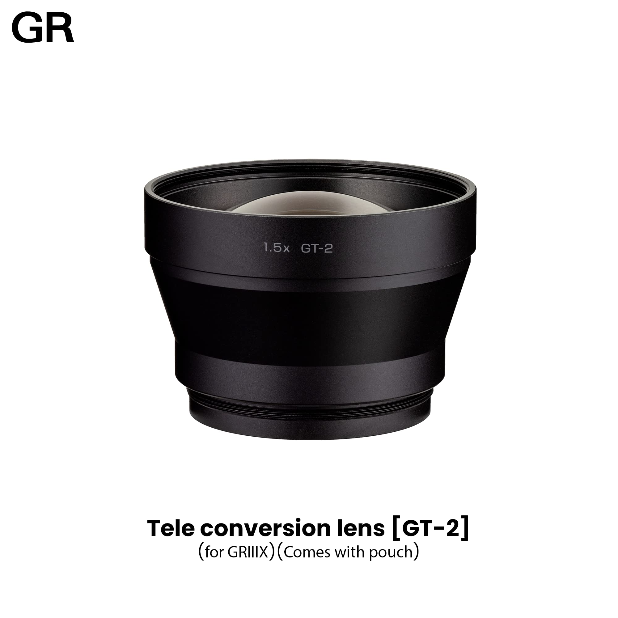 Ricoh Teleconversion Lens GT-2 [Compatible with RICOH GR IIIx] [1.5X teleconversion Lens] [Achieves Focal Length Equivalent to 75mm When cropping 50mm] [Used with Lens Adapter GA-2 (Sold Separately)]