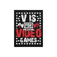 V is for Video Games Valentines Day Retro Console Jigsaw Puzzle