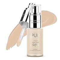 PÜR Beauty 4-in-1 Love Your Selfie Longwear Foundation & Concealer, Full Coverage Liquid Foundation, Hydrating Formula, Cruelty Free