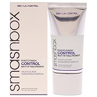 Photo Finish Control Mattifying Makeup Primer with Salicylic Acid - An Oil- Controlling Primer for Matte Looking Skin - Standard, 1.01 fl oz