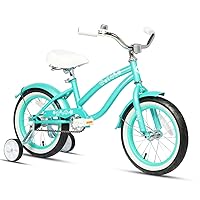 Sunday 12-20 Inch Kids' Cruiser Bicycles for 1-12 Years Old with Training Wheels/Kickstand, Multiple Colors