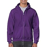 18600 Zip Fleece Sweatshirt Purple Small
