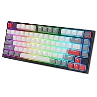 SKYLOONG GK75 Compact Programmable Gaming Keyboard,TKL 75% Layout,RGB Wired Hot Swappable Mechanical Keyboard,with Knob,Double Shot PBT Keycaps,Compatible Windows/MAC