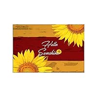 Placemats Oxford Fabric Oversized Placemats Hi Sunshine Wood Grain Sunflower Tropical Placemats 12x18 Inch Table Placemats Set of 6 Oil-Proof Non-Slip Waterproof Easy to Clean