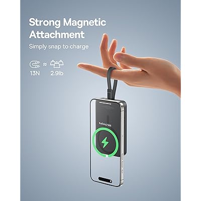 Baseus Magnetic Power Bank 30W 10000mAh With Built-in USB-C Cable