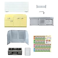 Re-Ment Showa Retro Kitchen Miniature Toy Furnishing, PVC, 8.7 x 5.7 x 3.5 inches