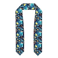 Abstract Science Chemistry Print Honor Stole, Satin Stole For Men Women,72 Inch Unisex Adult Graduation Stole Sash