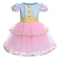 Carnival Circus Costume for Kids Baby Girls Romper Tutu Dress Princess Birthday Party Dress up with Headband Outfit